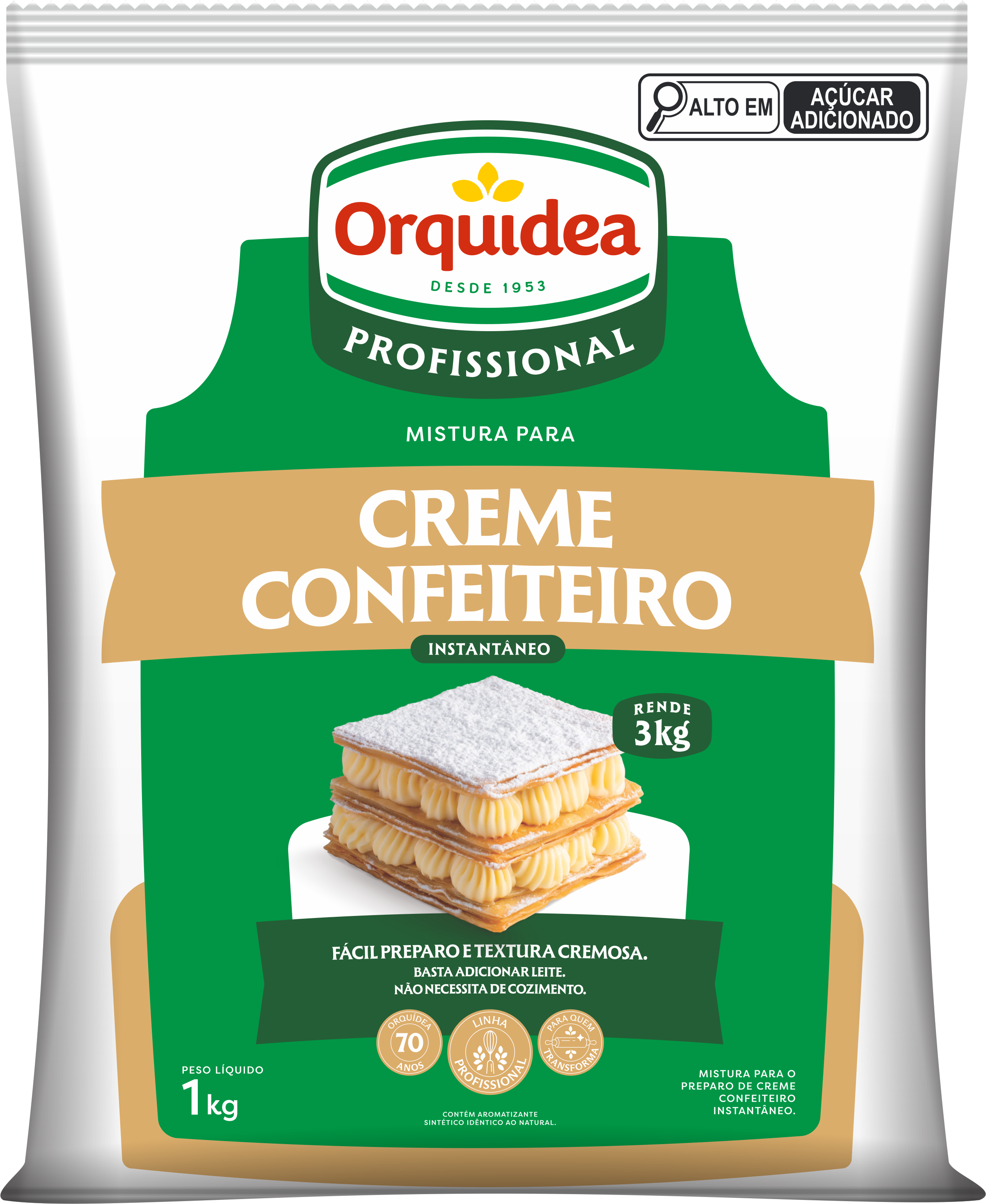 Mistura Creme Confeiteiro Instantâneo 1kg