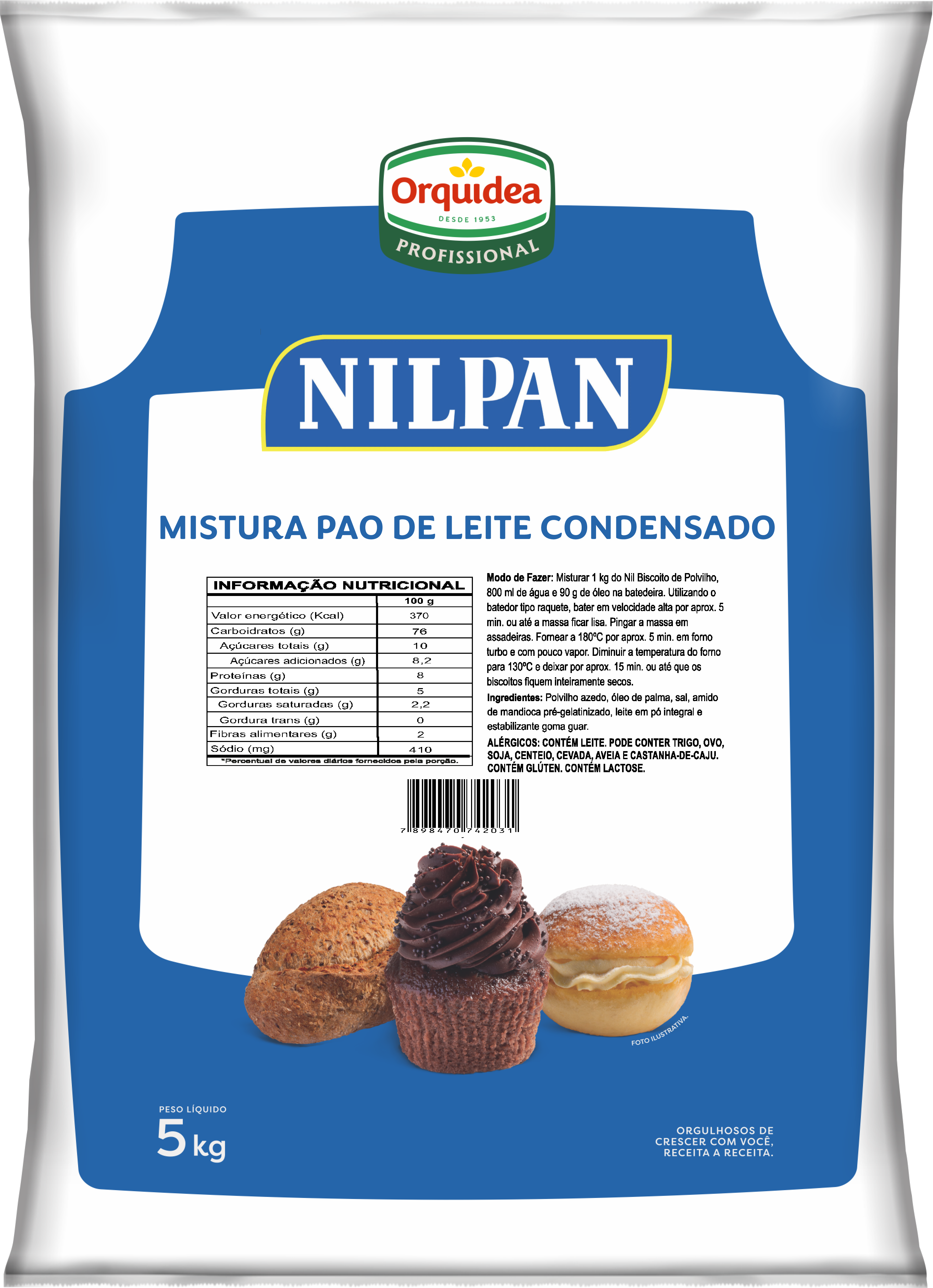 Mistura para Pão De Leite Condensado 5kg